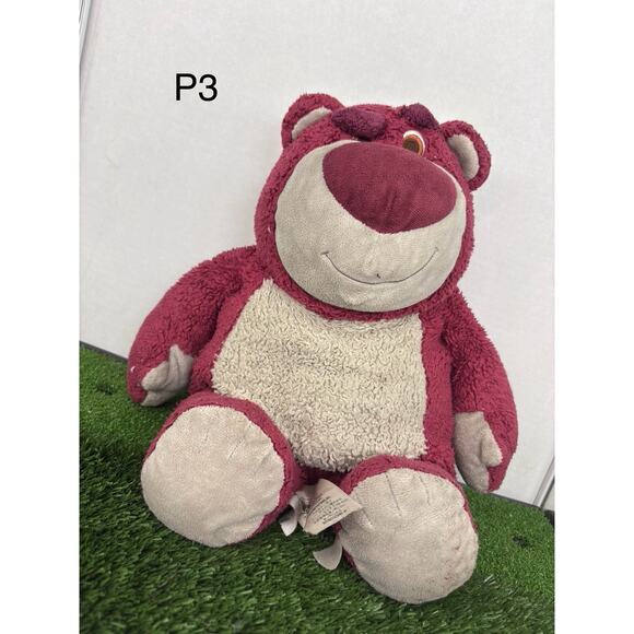 Disney Pixar Store Lotso Huggin Bear Plush 15" Strawberry Scent Toy Story 3 - Picture 1 of 6